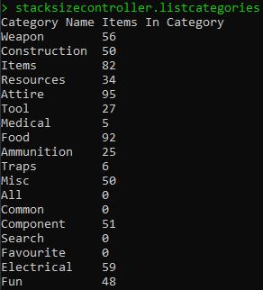 пример listcategories
